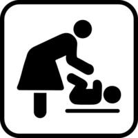 Changing Table Icon Design vector