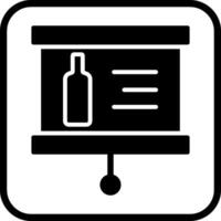 Wine Presentation Icon Design vector