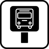 Bus Stop Icon Design vector