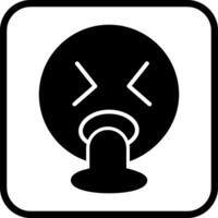 Face Vomiting Icon Design vector