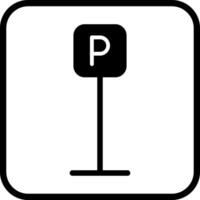 P Button Icon Design vector