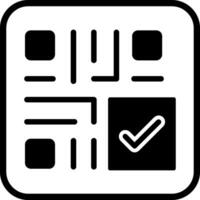 QR Code Checkout Icon Design vector