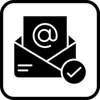 Registered Mail Icon Design vector
