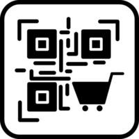 QR Code Shopping Icon Design vector
