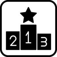 Podium Icon Design vector