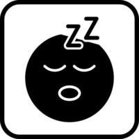 Sleeping Face Icon Design vector