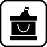 Wine Cooler Icon Design vector