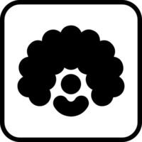 Clown Wig Icon Design vector