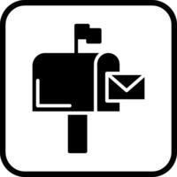 Mailbox Flag Icon Design vector