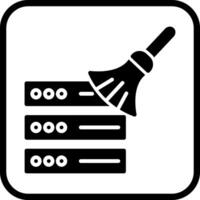 Data Cleaning Icon Design vector
