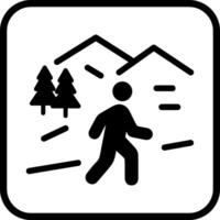 Nature Walk Icon Design vector