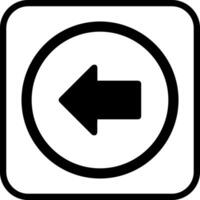 Left Arrow Icon Design vector