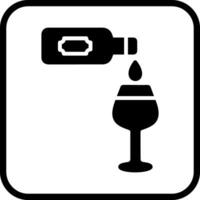 Wine Poured Icon Design vector