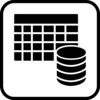 Table Data Icon Design vector