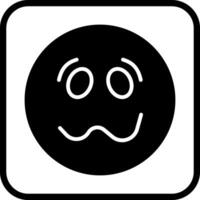Woozy Face Icon Design vector