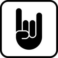 Sign of the Horns Icon Design vector