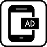 Mobile Advertising Icon Design vector