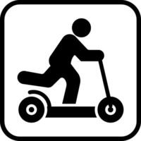 Kick Scooter Icon Design vector