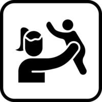 Mother and Son Icon Design vector
