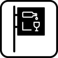 Wine Bar Sign Icon Design vector