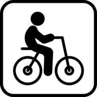 Person Biking Icon Design vector