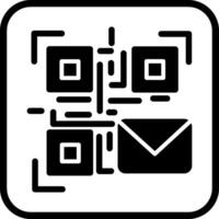 QR Code Email Icon Design vector