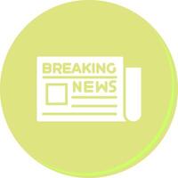 Breaking News Icon Design vector