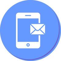 Mobile E-mail Icon Design vector