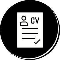 CV Icon Design vector