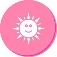 Sun with Face Icon Design vector