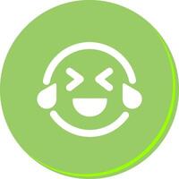 Face with Tears of Joy Icon Design vector