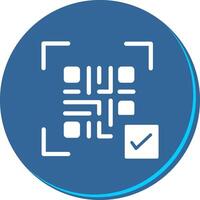QR Code Link Icon Design vector