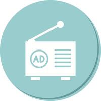 Radio Ad Icon Design vector