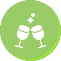 Wine Glasses Icon Design vector