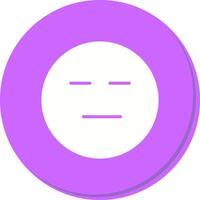 Neutral Face Icon Design vector