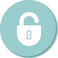 Open Lock Icon Design vector