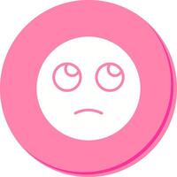 Face with Rolling Eyes Icon Design vector