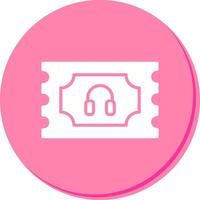 Support Ticket Icon Design vector