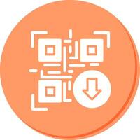 QR Code Download Icon Design vector