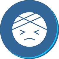 Face with Head-Bandage Icon Design vector