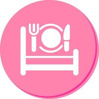 Breakfast in Bed Icon Design vector