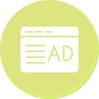 Ad Placement Icon Design vector