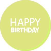Happy Birthday Sign Icon Design vector