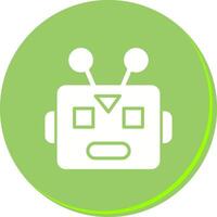 Robot Face Icon Design vector