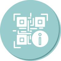 QR Code Information Icon Design vector