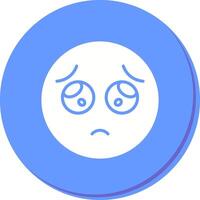 Pleading Face Icon Design vector