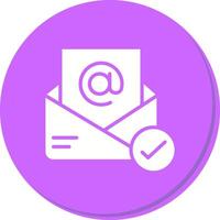 Registered Mail Icon Design vector