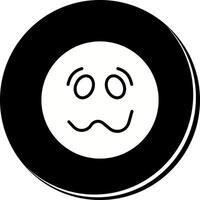 Woozy Face Icon Design vector