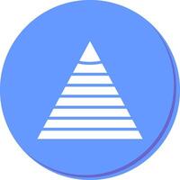 Pyramid Graph Icon Design vector