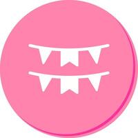 Bunting Flags Icon Design vector